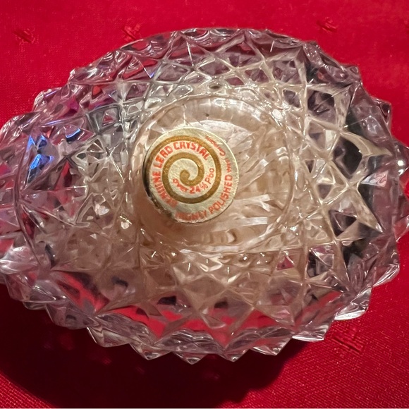 Vintage German Elegant Crystal Egg - Picture 4 of 8